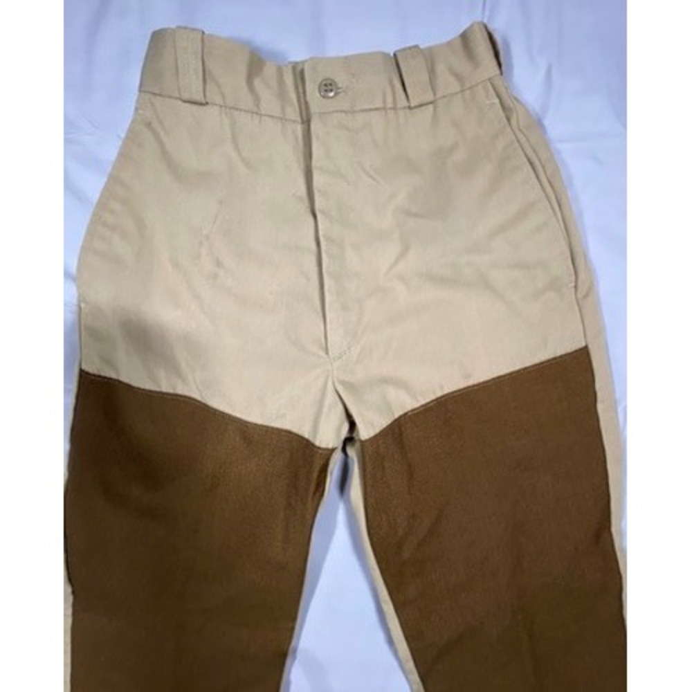 VTG Rattlers Brush Pants Womens Juniors Tan Brown Two Tone High Waist Western - Picture 3 of 14